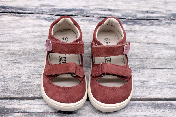 PROTETIKA - kožená letní barefoot obuv/ sandálky TERY OLD PINK