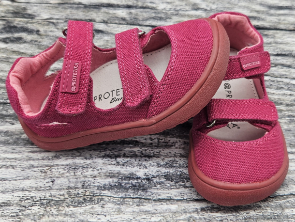 PROTETIKA - letní obuv, TEXTILNÍ sandály TAFI FUXIA