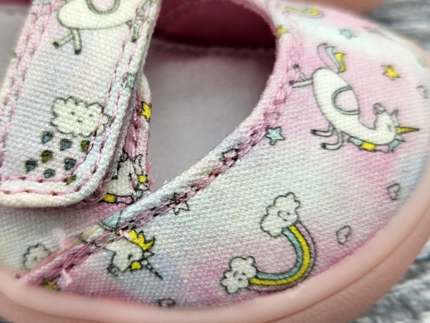 PROTETIKA - letní obuv, TEXTILNÍ sandály TAFI PINK UNICORN