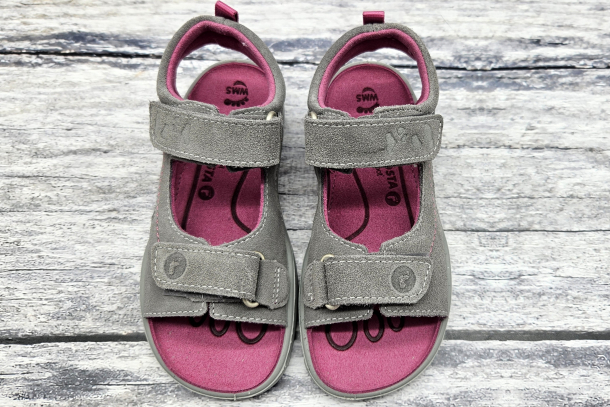 RICOSTA - barefoot sandály YORK GRAPHIT/ ROSA