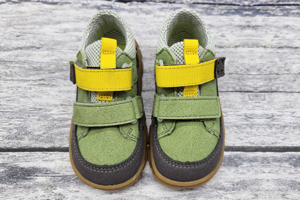 RICOSTA - barefoot boty JOKIN, AVOCADO/ GRAPHIT/ GELB