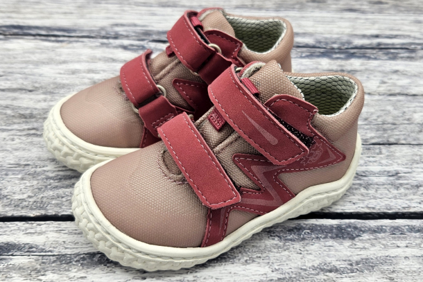 RICOSTA - barefootové textilní tenisky PATTI POWDER ROSEWOOD