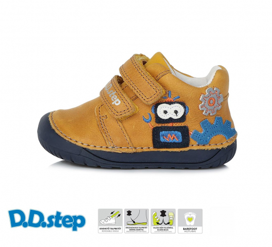 DD STEP - celoroční boty 070, YELLOW