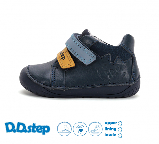 DD STEP - celoroční boty S070-52141B ROYAL BLUE (kluk)