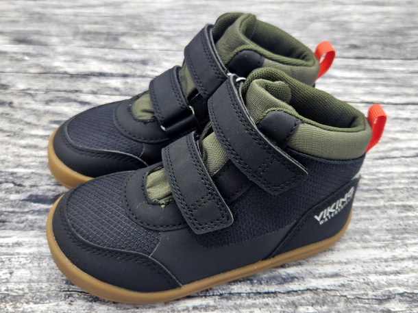 VIKING - celoroční barefoot obuv s membránou ASPEN BLACK