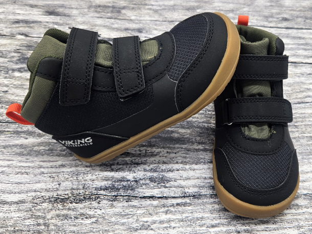 VIKING - celoroční barefoot obuv s membránou ASPEN BLACK
