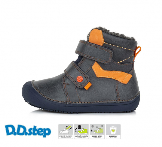 DD STEP - zimní boty 063, ROYAL BLUE (kluk)