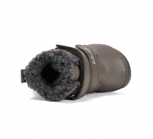 DD STEP - zimní boty W070-52301B, KHAKI (kluk)