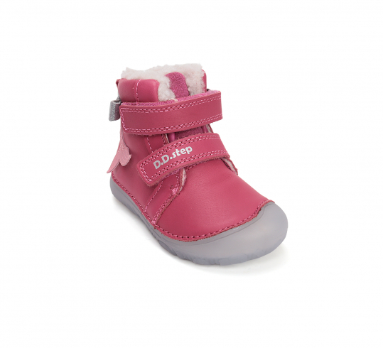 DD STEP - zimní boty W073-52684B, DARK PINK (holka)