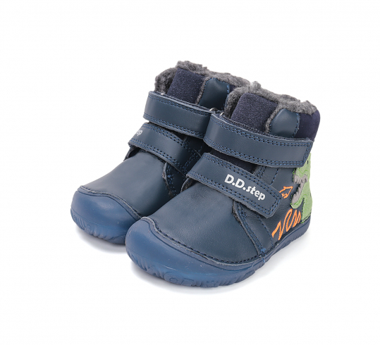 DD STEP - zimní boty W073-52943, ROYAL BLUE (Kluk)