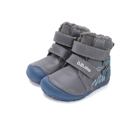 DD STEP - zimní boty W073-52943B, DARK GREY (Kluk)