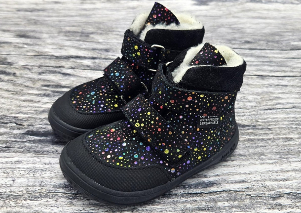 JONAP - kožené zimní boty s membránou JERRY ČERNÁ BUBLINA