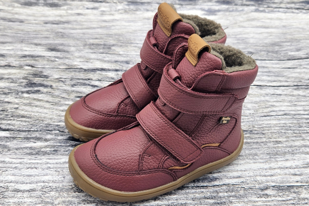 FRODDO - barefoot boty s membránou BORDEAUX