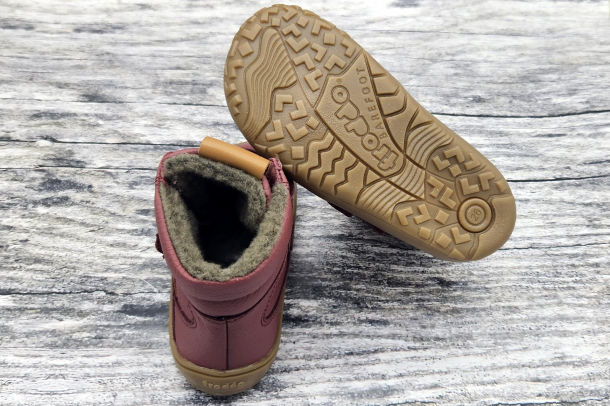 FRODDO - barefoot boty s membránou BORDEAUX