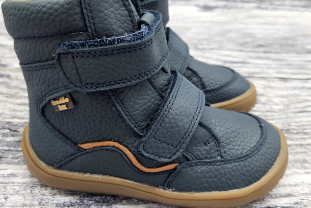 FRODDO - barefoot boty s membránou DARK BLUE