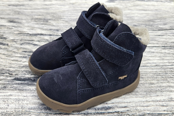 FRODDO - ZERU TEX barefoot ZIMNÍ boty s membránou DARK BLUE