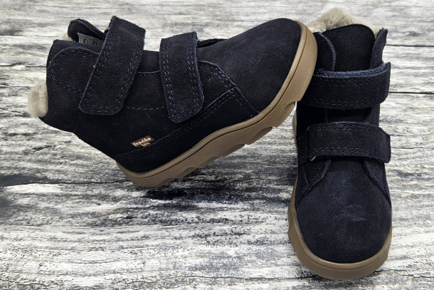 FRODDO - ZERU TEX barefoot ZIMNÍ boty s membránou DARK BLUE