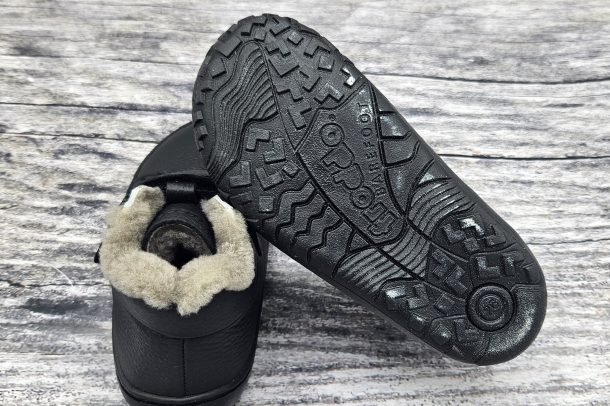 FRODDO - zimní barefoot boty BLACK