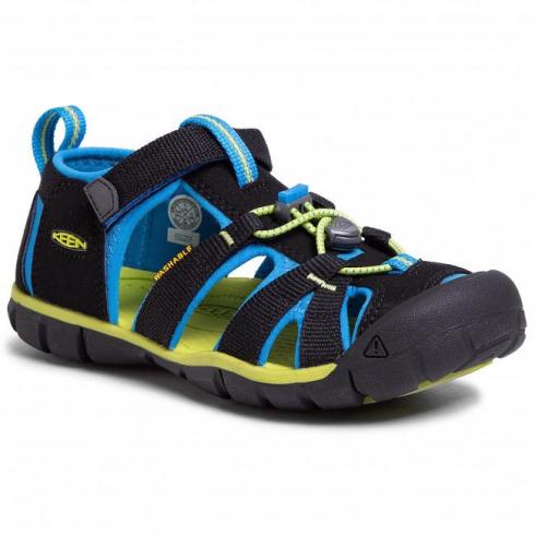 KEEN - Seacamp II CNX sandálky, Black/Brilliant Blue