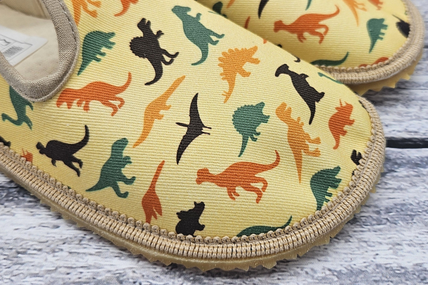 BEDA bačkůrky - užší kotník DINOSAURS