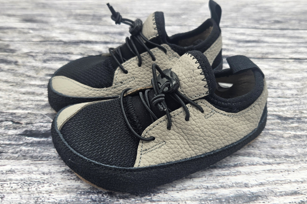 PEGRES - textilní/ kožené boty, tenisky ŠEDÁ