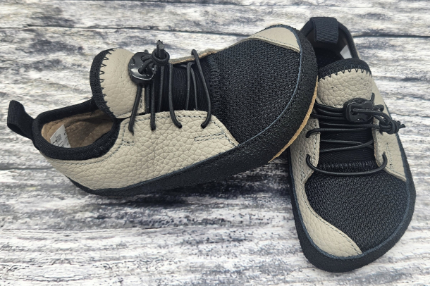 PEGRES - textilní/ kožené boty, tenisky ŠEDÁ