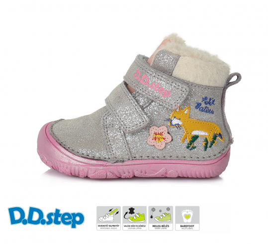 DD STEP - zimní boty 073, SILVER