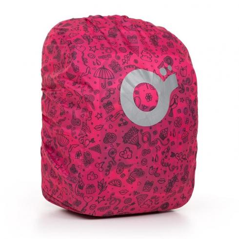 TOPGAL - Pláštěnka na batoh - růžová
