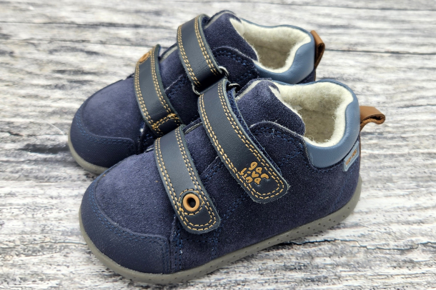 GARVALÍN - zimní barefootové boty s membránou AZUL MARINO